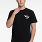 Polera Llamas Hombre Negro - Miniatura 1