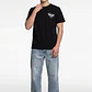 Polera Llamas Hombre Negro - Miniatura 3