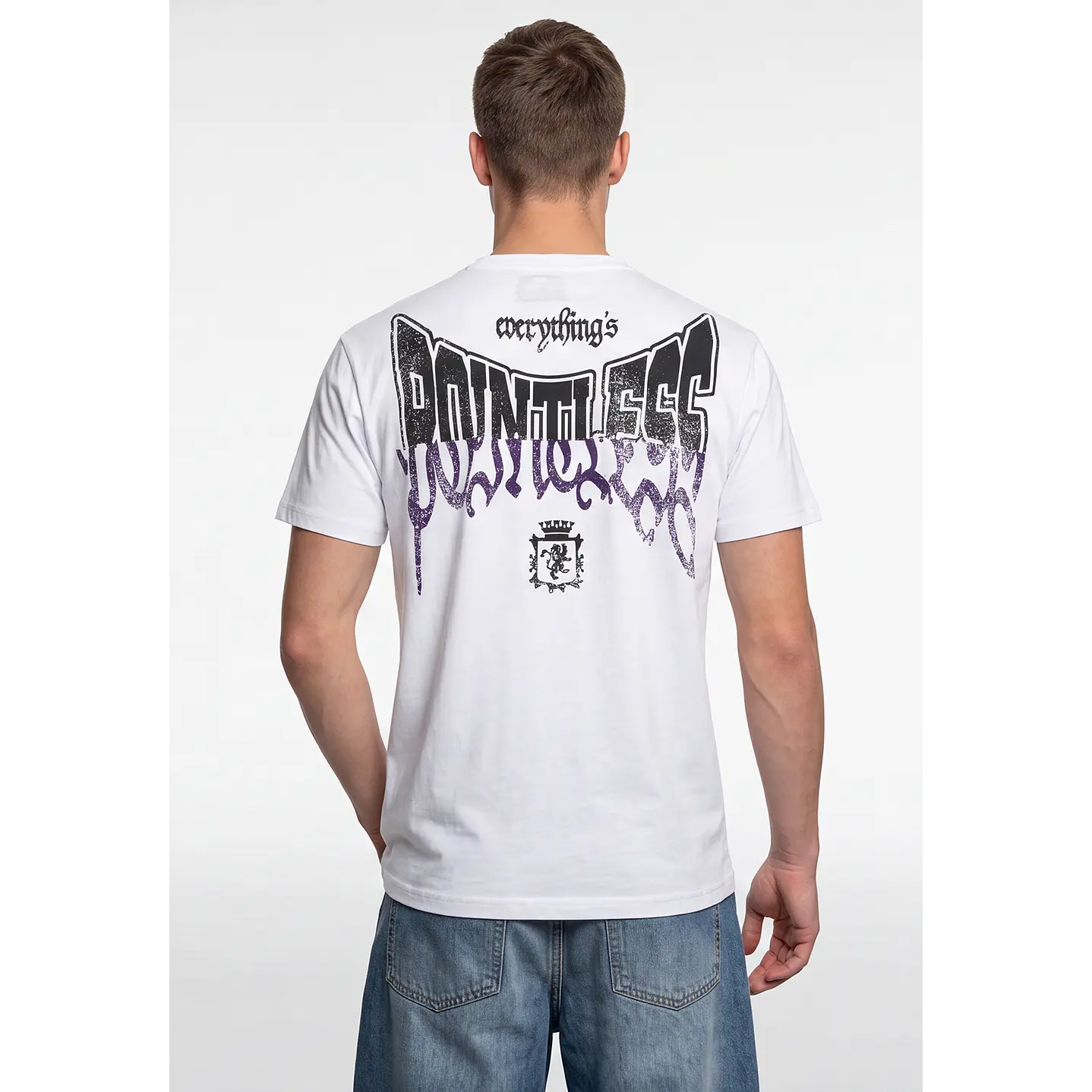 Polera Llamas Hombre Blanco 2