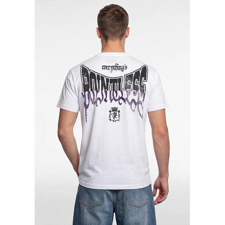 Polera Llamas Hombre Blanco 2