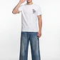 Polera Llamas Hombre Blanco - Miniatura 3