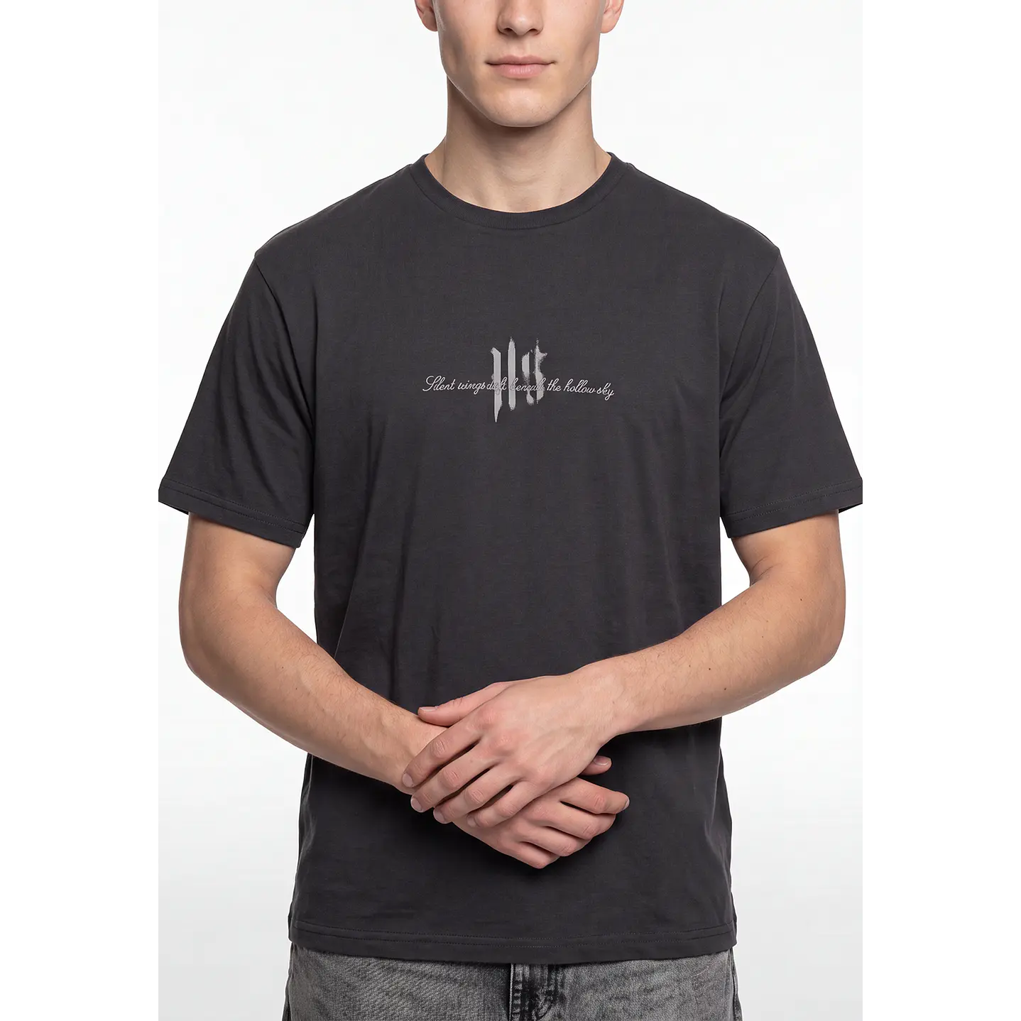 Polera Gothic Hombre Gris 4