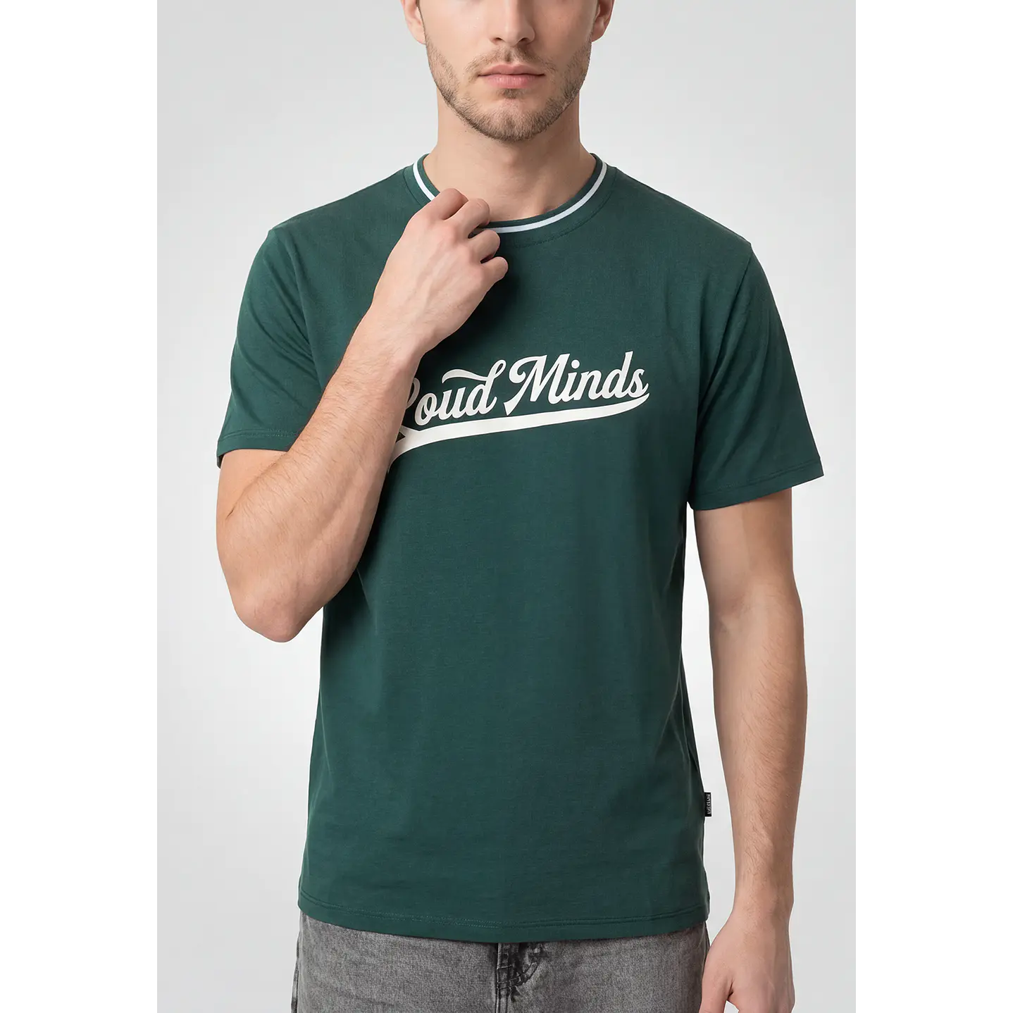 Polera Loud Minds Hombre Verde 4