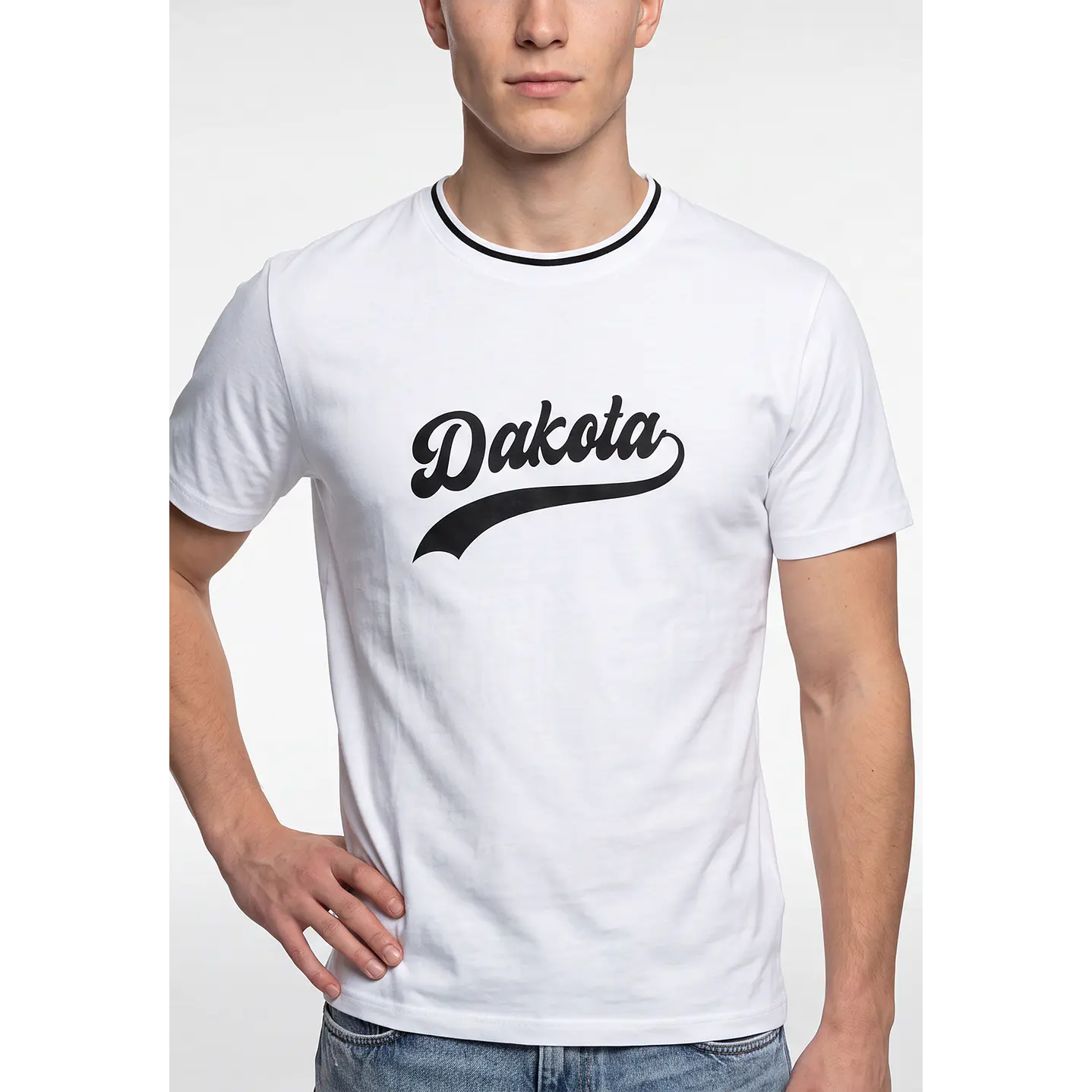 Polera Dakota Hombre Blanco 4