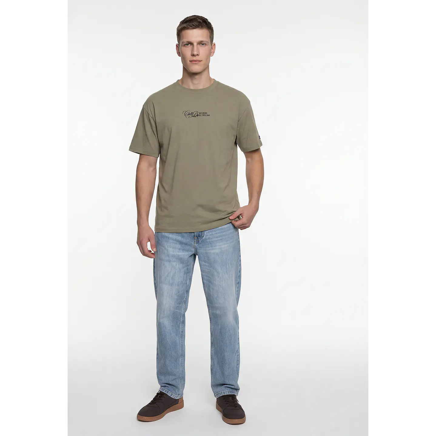 Polera Dados Hombre Beige 3