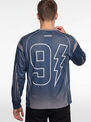 Polera Deportiva Hombre Manga Larga Verde
