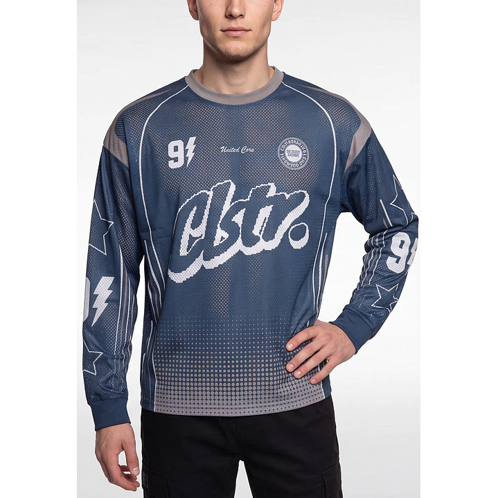 Polera Deportiva Hombre Manga Larga Verde 4