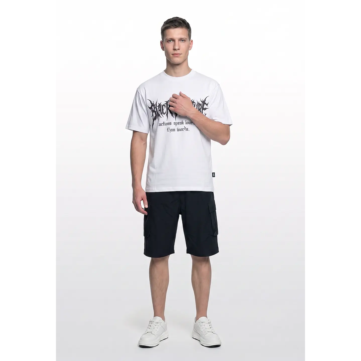Polera Death Hombre Blanco 3
