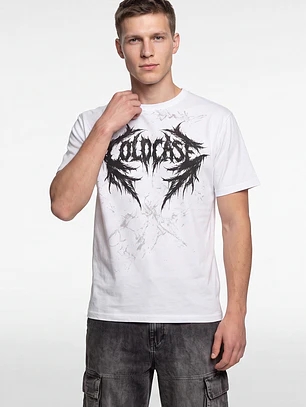 Polera Death Hombre Blanco