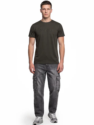 Polera Elastacada Hombre Verde
