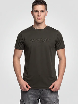 Polera Elastacada Hombre Verde