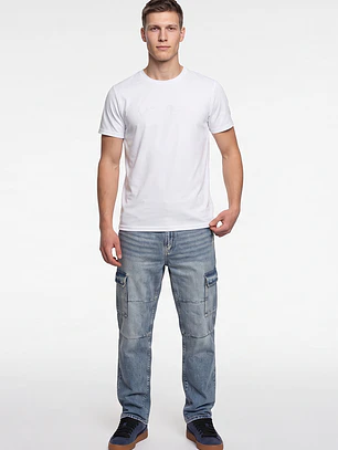 Polera Elastacada Hombre Blanco