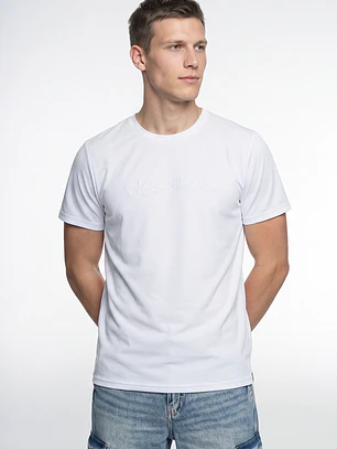 Polera Elastacada Hombre Blanco