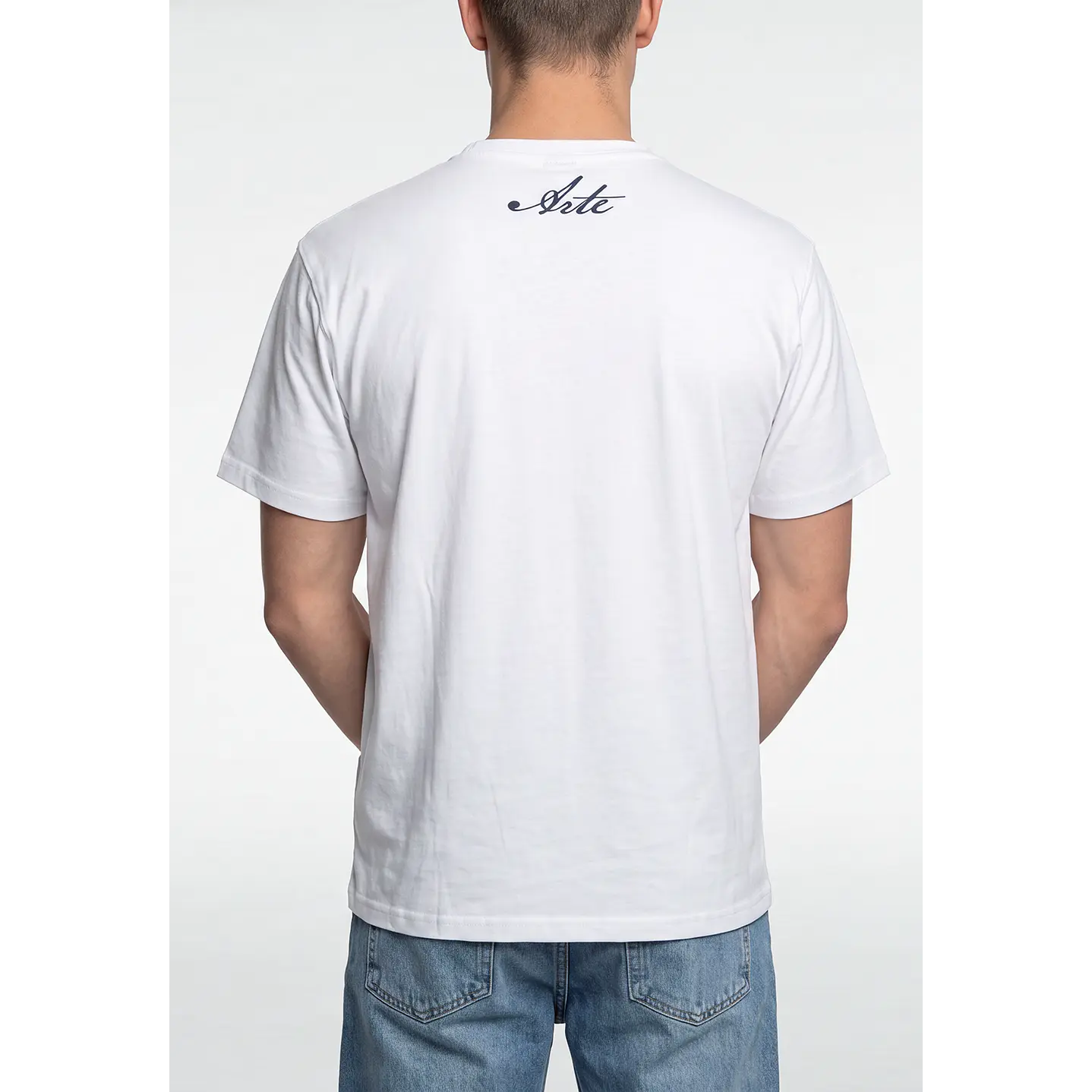 Polera Básica Hombre Blanco 3