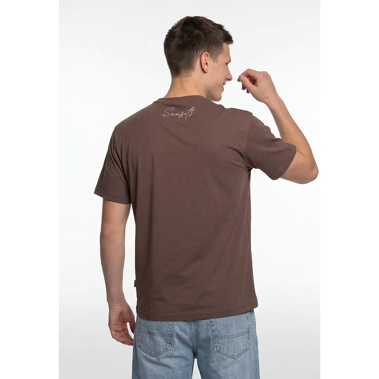 Polera Básica Hombre Beige 3