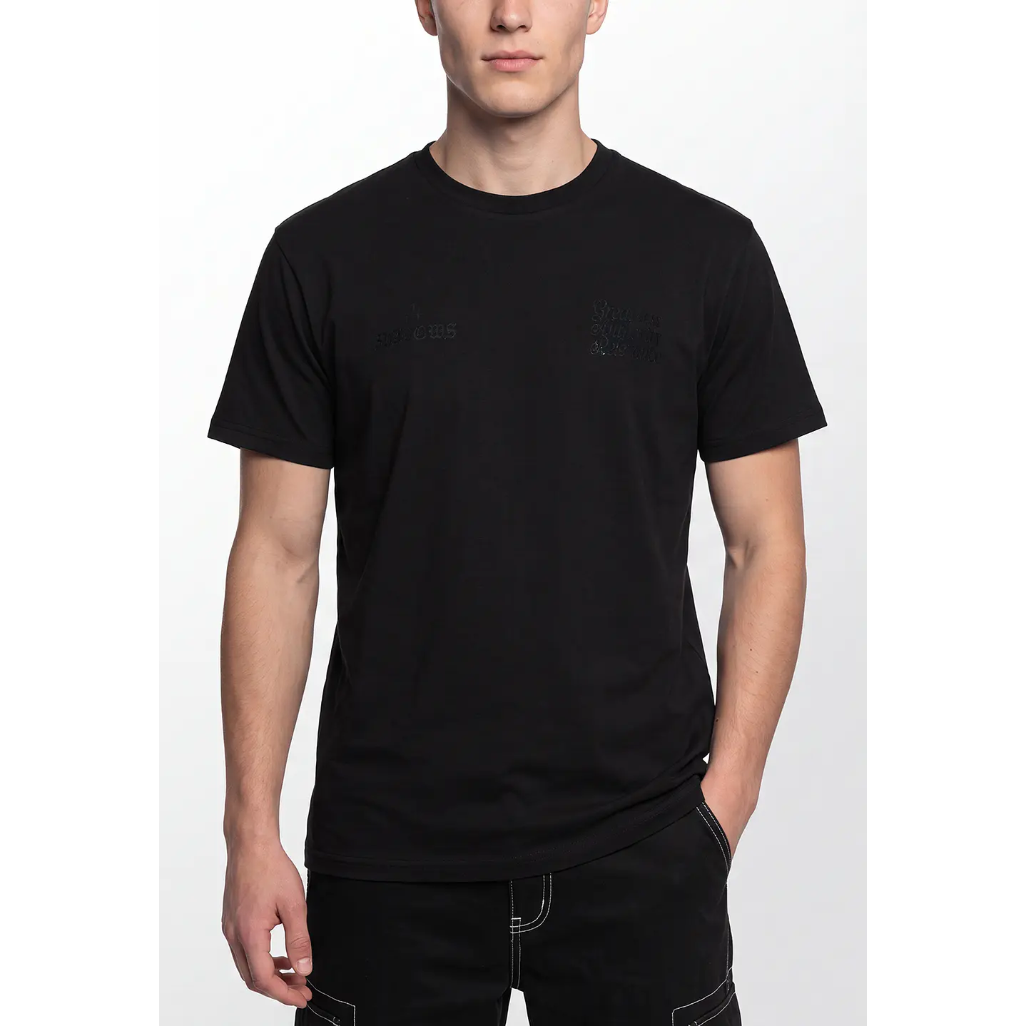 Polera Básica Hombre Negro 4