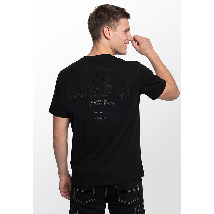 Polera Básica Hombre Negro 3