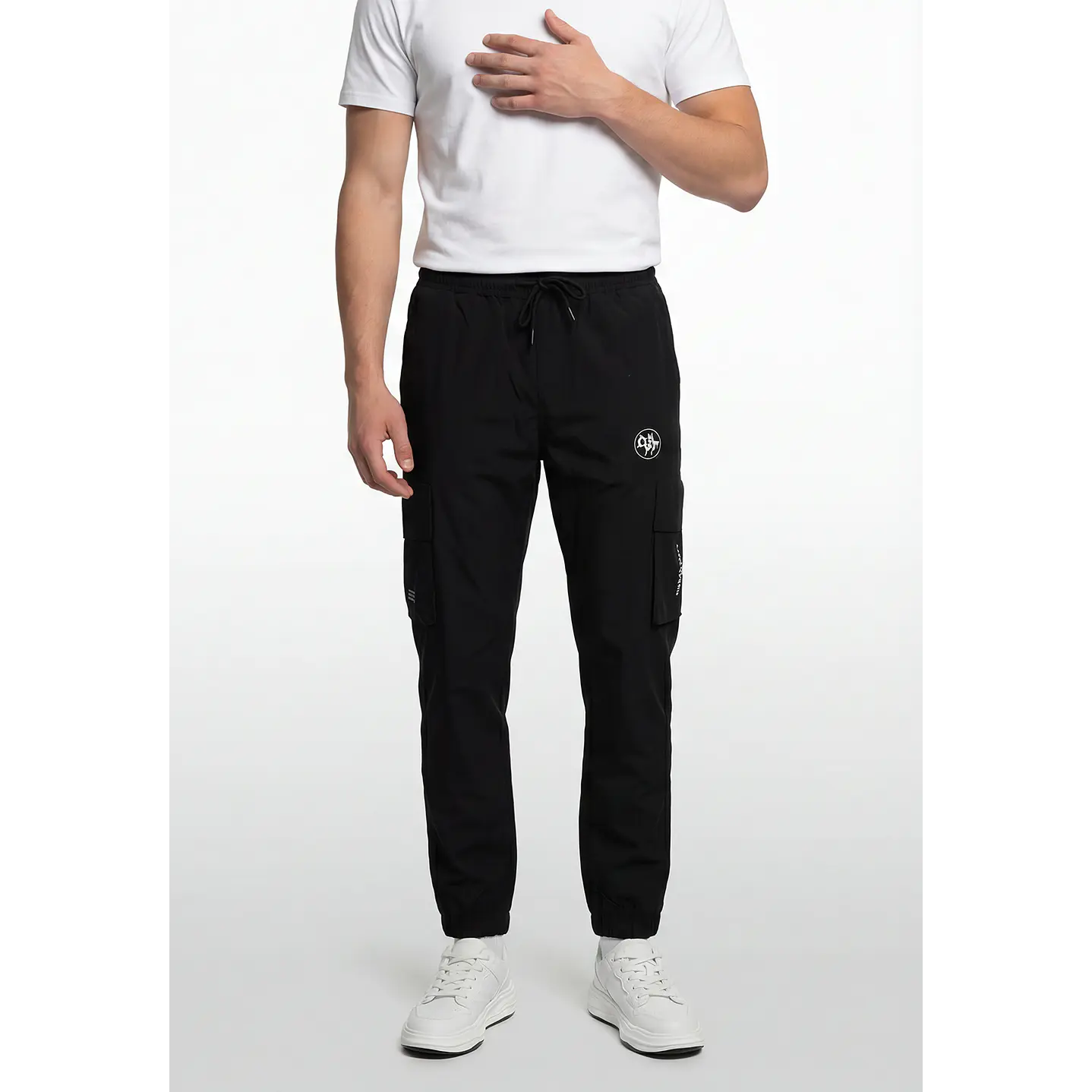 Pantalón Cargo Hombre Negro 1