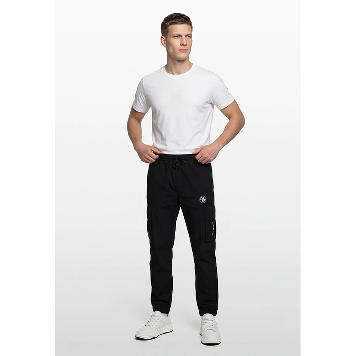 Pantalón Cargo Hombre Negro 2
