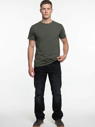 Polera Bordado 3D Hombre Verde