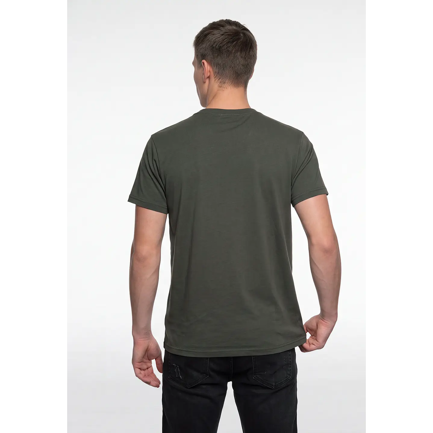 Polera Bordado 3D Hombre Verde 3