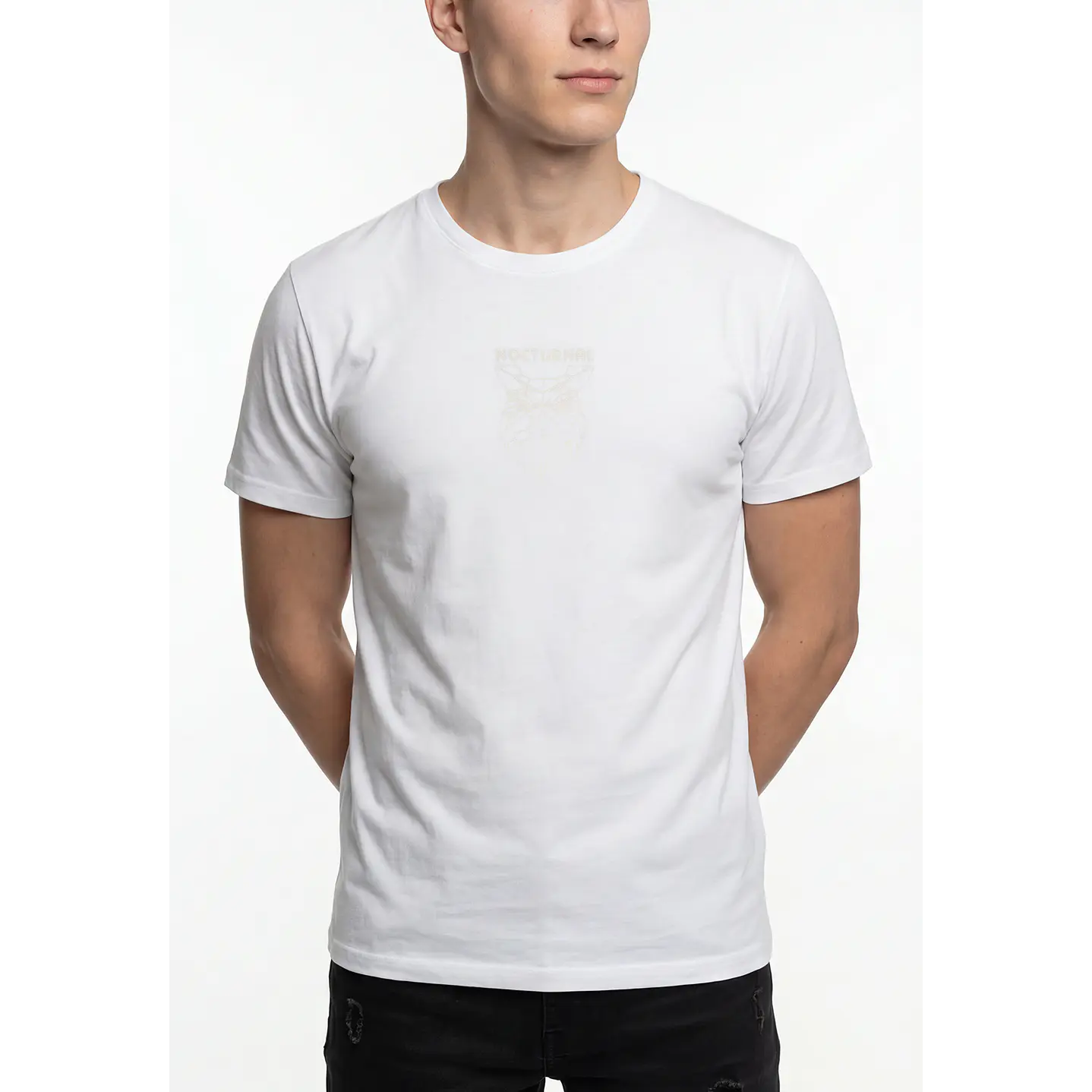 Polera Bordado 3D Hombre Blanco 4