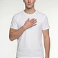 Polera Bordado 3D Hombre Blanco - Miniatura 1