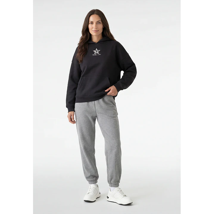 Polerón Numero Mujer Gris 3