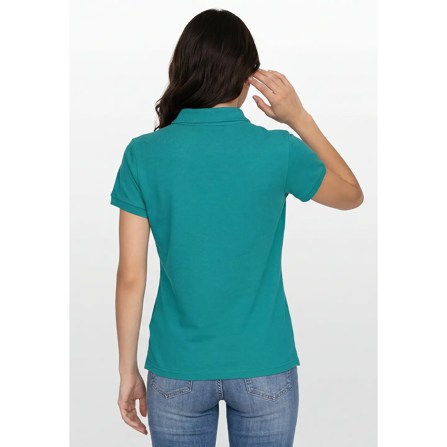 Polera Pique Mujer Turquesa 3