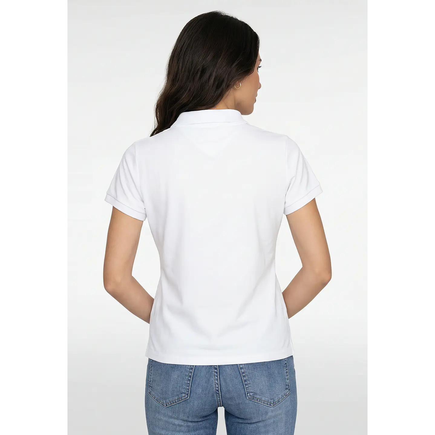 Polera Pique Mujer Blanco 3