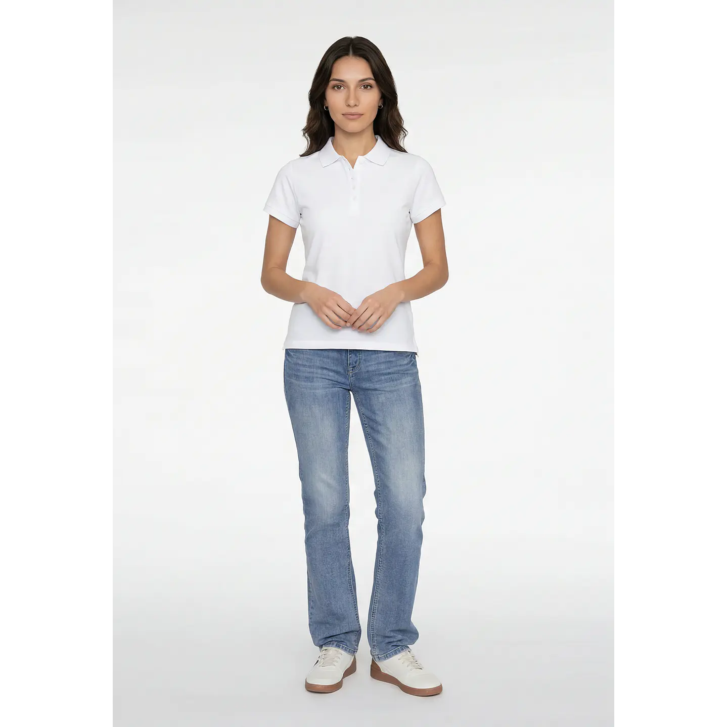 Polera Pique Mujer Blanco 2