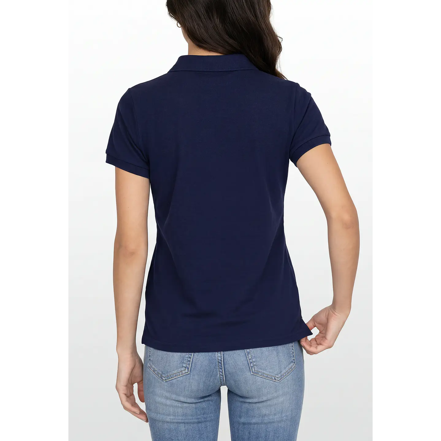 Polera Pique Mujer Azul 4