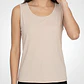 Polera Clasica Mujer Sin Manga Beige - Miniatura 4