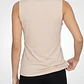 Polera Clasica Mujer Sin Manga Beige - Miniatura 3