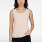 Polera Clasica Mujer Sin Manga Beige - Miniatura 1