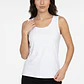 Polera Clasica Mujer Sin Manga Blanco - Miniatura 1