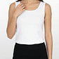 Polera Clasica Mujer Sin Manga Blanco - Miniatura 4