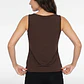 Polera Clasica Mujer Sin Manga Café - Miniatura 3