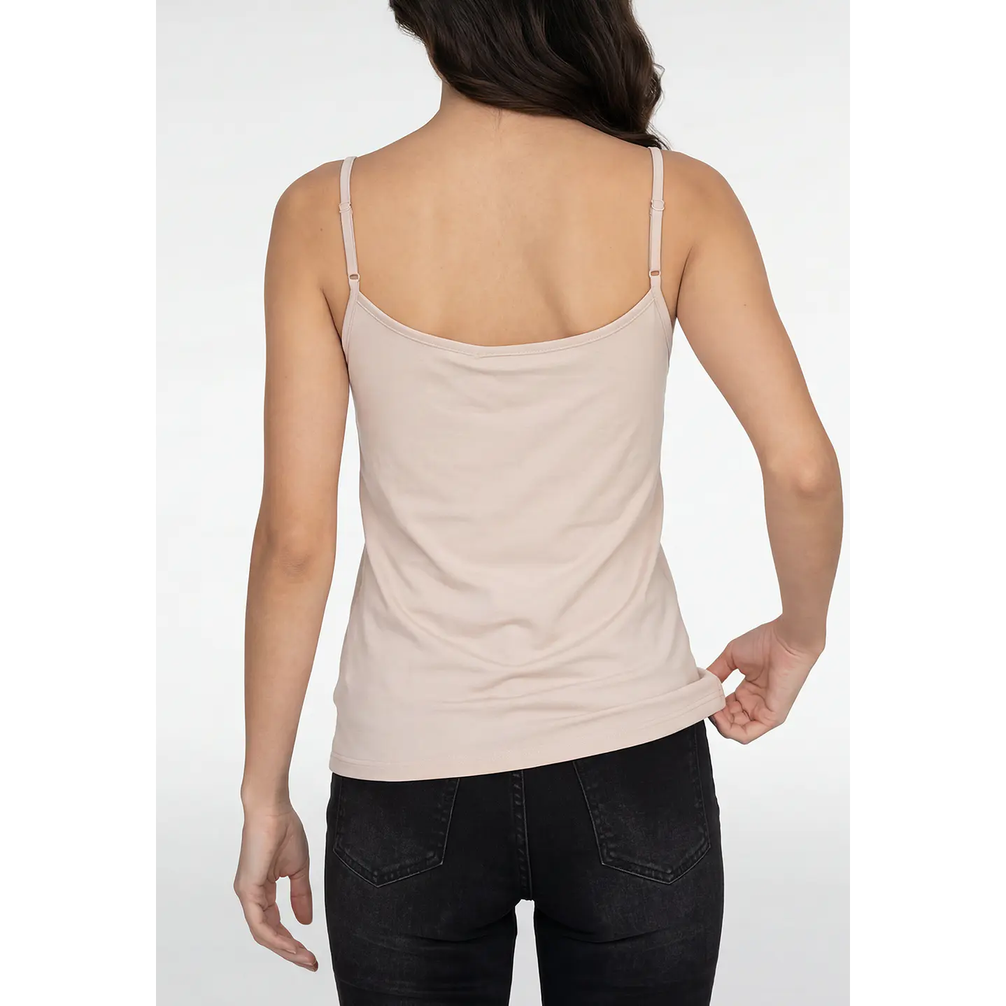 Peto Básica Mujer Sin Manga Beige 3