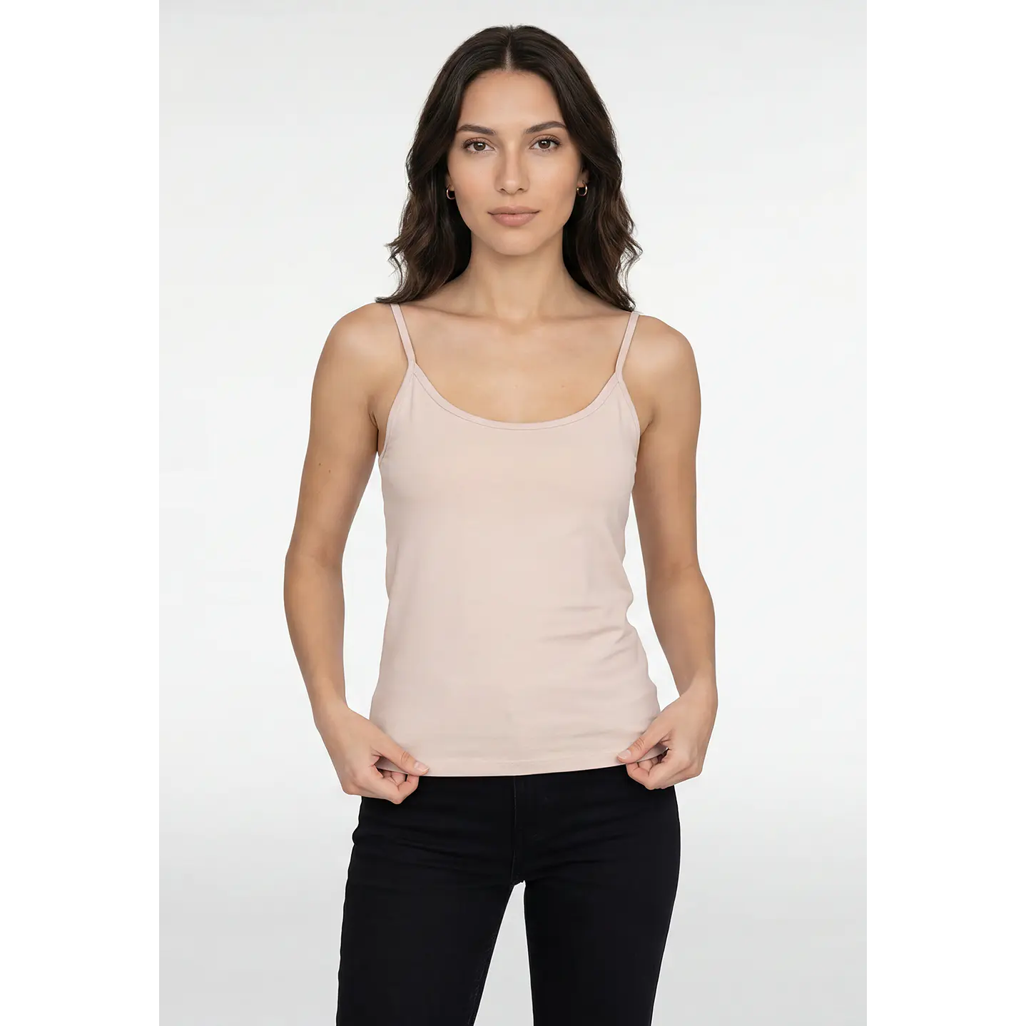 Peto Básica Mujer Sin Manga Beige 1