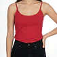 Peto Básica Mujer Sin Manga Rojo - Miniatura 4
