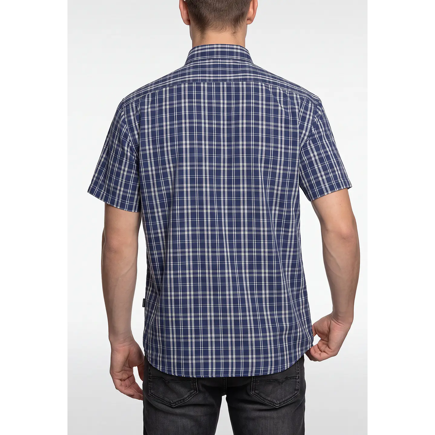 Camisa Escosesa Hombre Azul 3