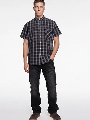 Camisa Escosesa Hombre Café