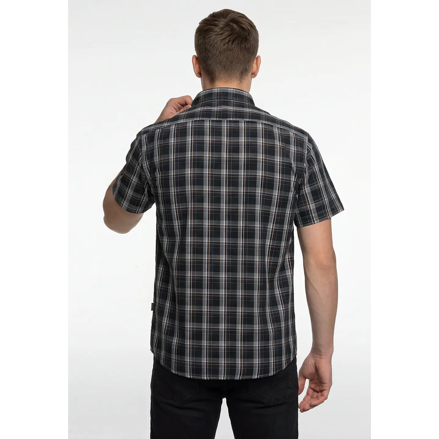 Camisa Escosesa Hombre Café 3