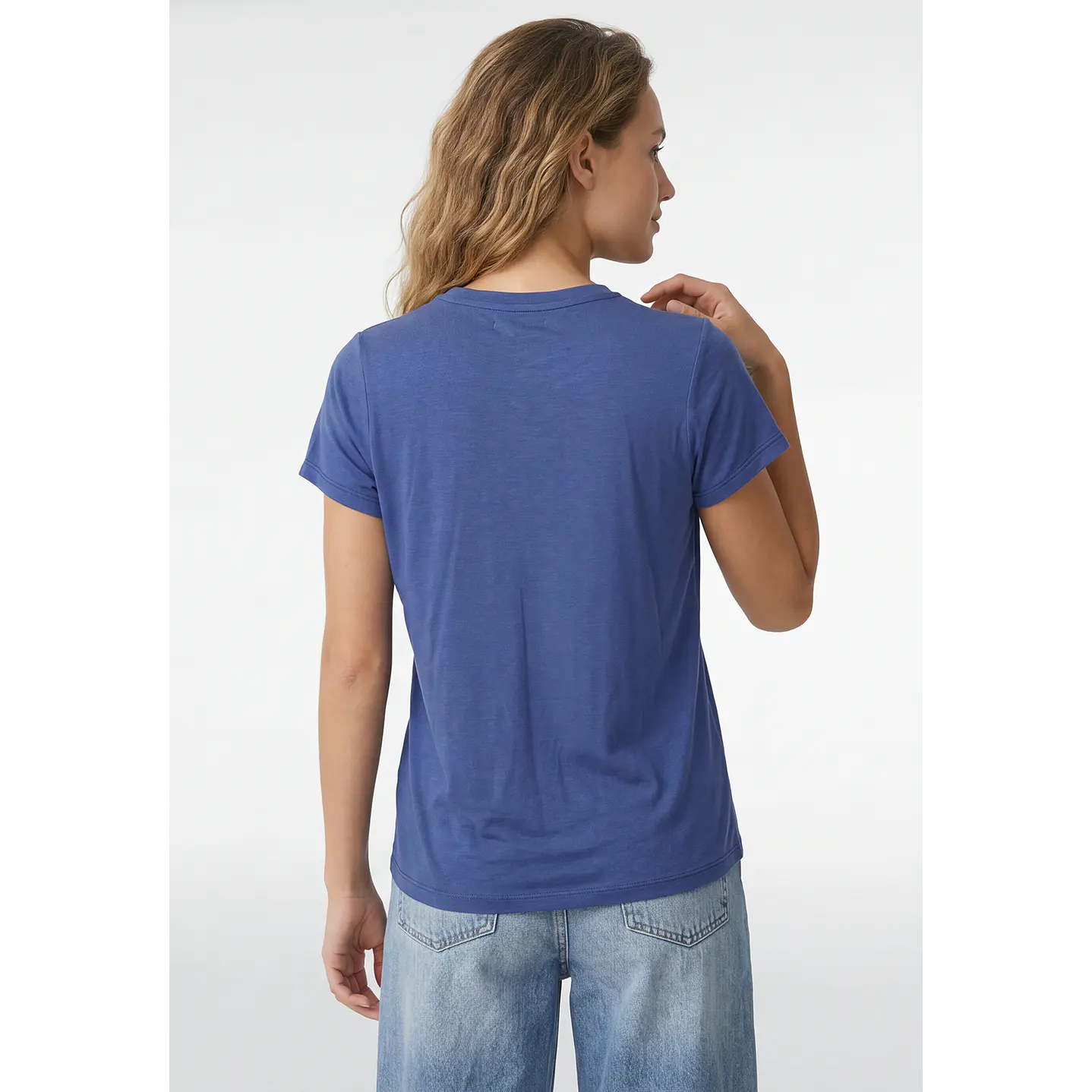 Polera Est Varios Mujer Azul 3