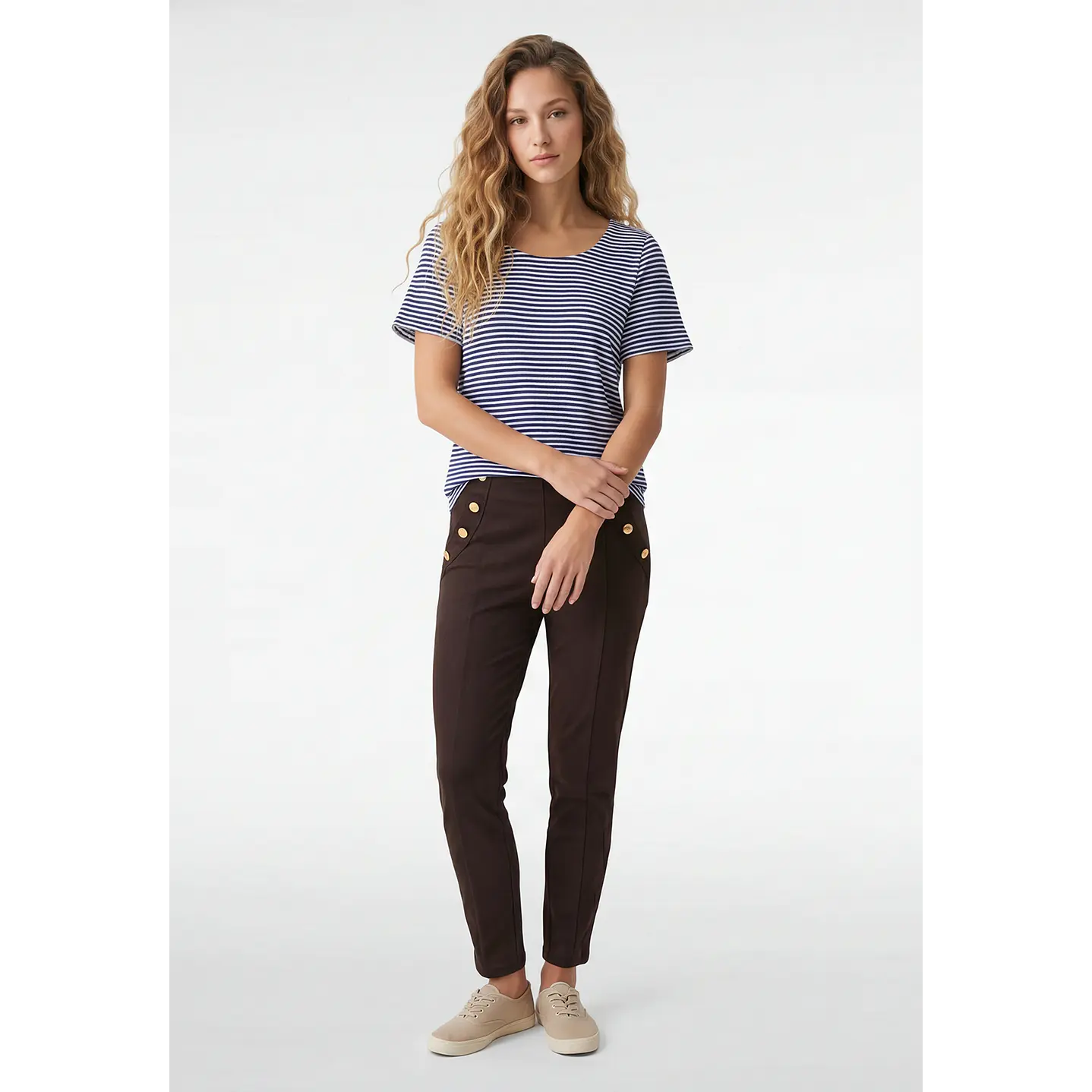 Polera Corrugado Mujer Blanco 2