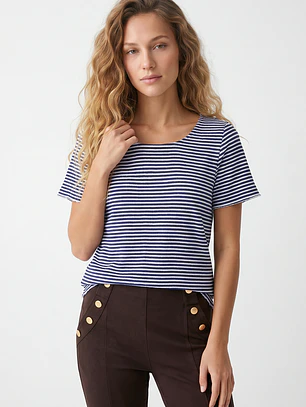 Polera Corrugado Mujer Blanco