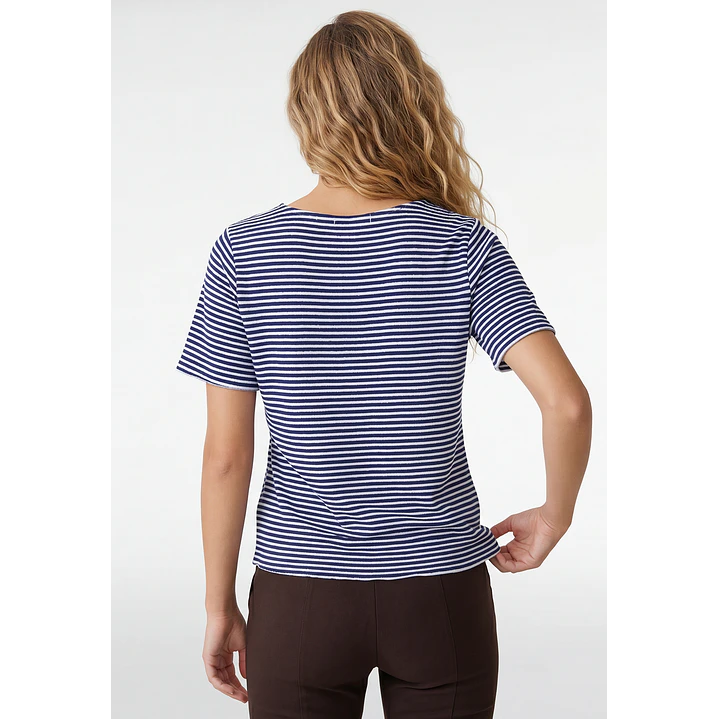 Polera Corrugado Mujer Blanco 3