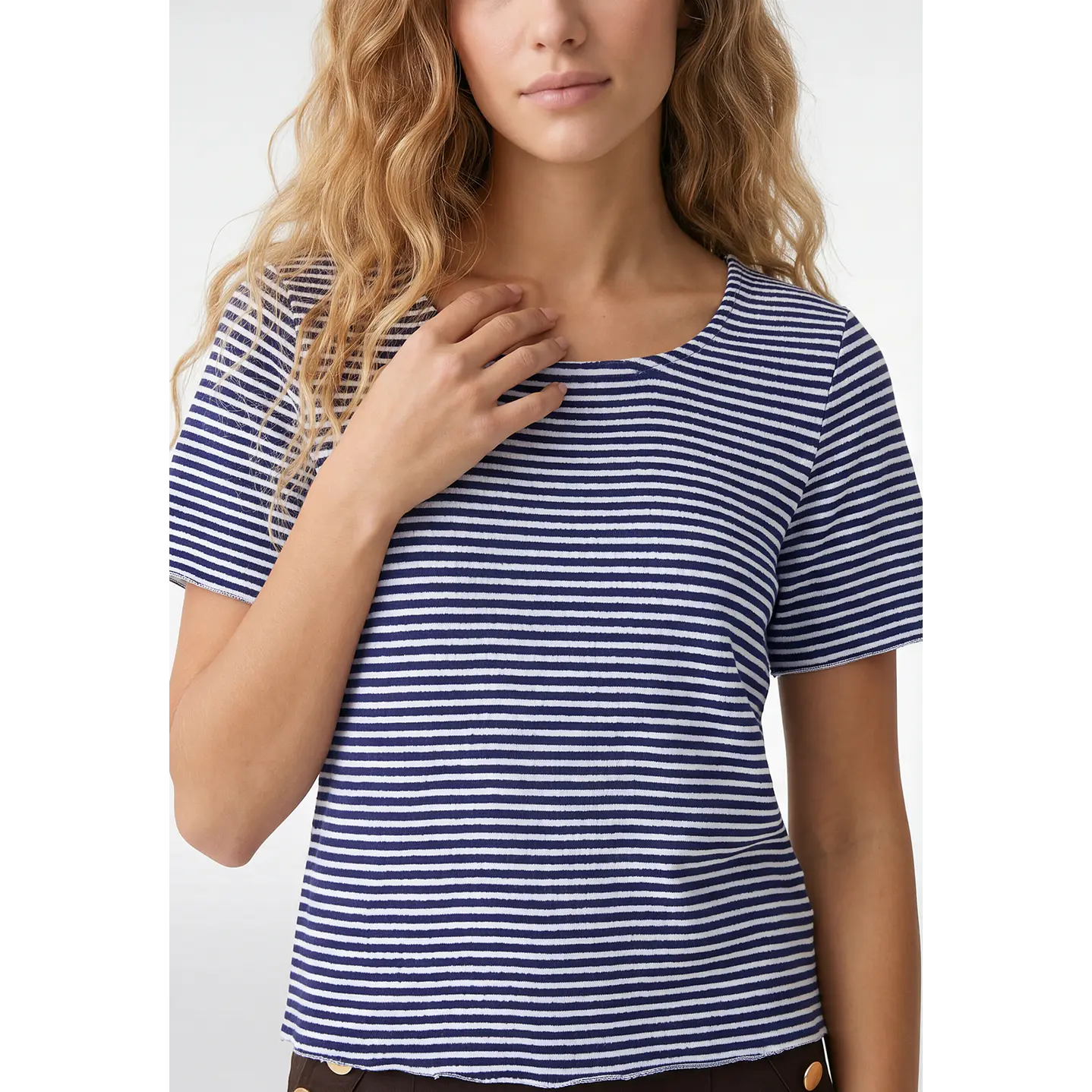 Polera Corrugado Mujer Blanco 4