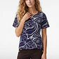 Polera Corrugado Mujer Azul - Miniatura 1